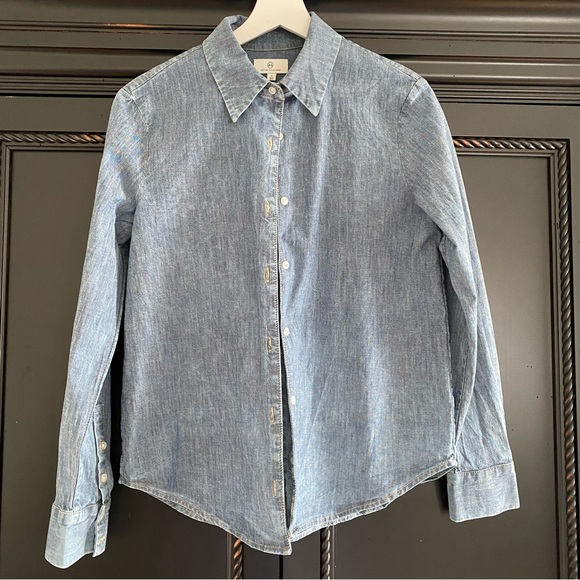AG Adriano Goldschmeid Jean Shirt Blue - Picture 1 of 6